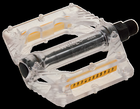 PED 04 T P. Pedali Fixed/Bmx in plastica con perno grosso 9/16” Trasparenti PED 04 T P. Pedali Fixed/Bmx in plastica con perno grosso 9/16” Trasparenti